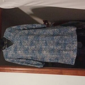 United Colors of Benetton Italy Vintage Blue Dolman Dress Midi
